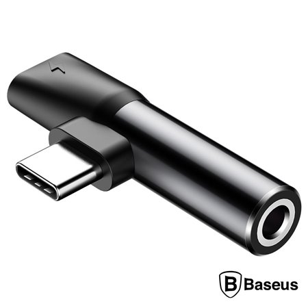 Adaptador Usb-C Macho P/ Usb-C / Jack 3.5Mm Baseus