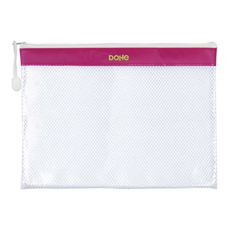 Pasta com fecho de correr Dohe em PVC - 32x24mm - Ideal para documentos A4 - Resistente e durável