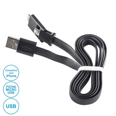 Cabo Usb-A 2.0 Macho / Micro Usb-B E Iphone 5/6
