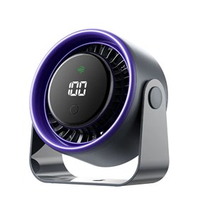 Ventoinha de mesa Vention PBJ Pro - Velocidade máxima de 2500 RPM - Bateria de 4500 mAh - Modo noturno - Visor - Conexão USB-C -