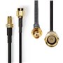 Cabo De Antena Hsr-200 Sma Macho - Sma Fêmea 10M Nedis