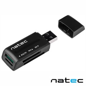 Leitor Cartões De Memória Usb2.0 Sd/Microsd/Mmc/Ms Natec