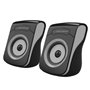 Conjunto 2 Colunas Pc 2.0 2X3W Usb Preto/Cinza
