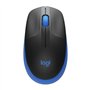 Logitech Wireless Rato M190/ Até 1000 DPI/ Azul
