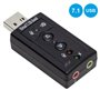 Placa De Som Usb 7.1 C/ 2 Fichas Jack
