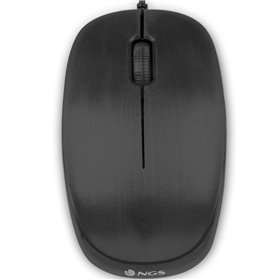 Mouse com fio ngs flame - óptico - 1000dpi - 2 botões + scroll - ergonômico - usb - preto