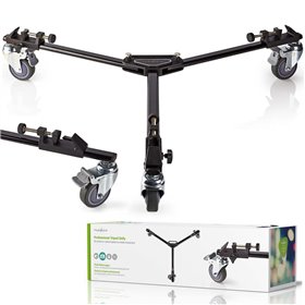 Base C/ Rodas Para Tripé 20Kg Preto Nedis