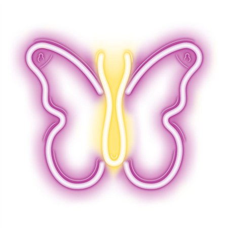 Luz LED Neon em Forma de Borboleta