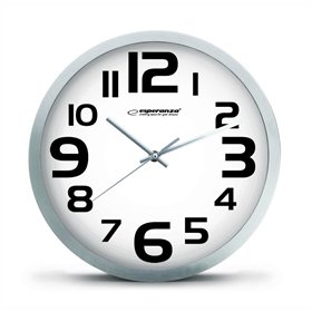 Relógio de Parede Analógico Branco 25cm
