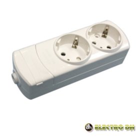 Tomada Elétrica C/ 2 Saídas Schuko Edh