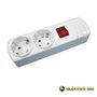 Tomada Elétrica C/ 2 Saídas Schuko C/Interruptor Edh