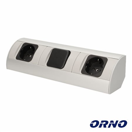Tomada Elétrica 2X Schuko 0.5M Orno