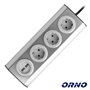 Tomada Elétrica C/ 3 Saídas E 2X Usb P/ Secretária Orno