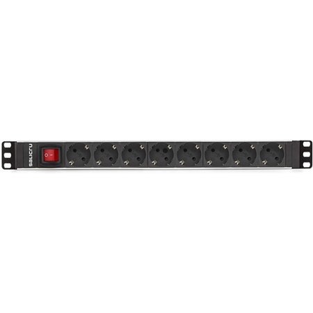 Tira Salicru para rack 19 polegadas sps pdu 8 soquetes interruptor shuko
