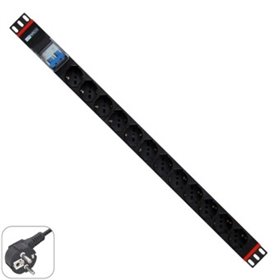 Rack power strip wp 1u 12 fichas Schuko com disjuntor