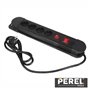 Tomada Elétrica C/ 4 Saídas Interruptor Proteção 1.5M Perel