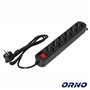 Extensão Elétrica 6X Schuko C/ Interruptor 1.5M Orno