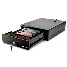 Gaveta de dinheiro automática compacta 24 x 28 cm