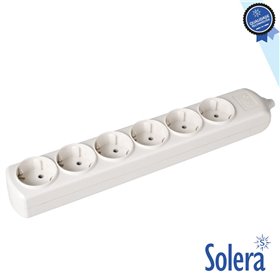 Tomada Elétrica C/ 6 Saídas Schuko Solera