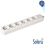 Tomada Elétrica C/ 6 Saídas Schuko Solera