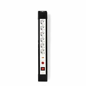 Tomada Elétrica 6X Schuko C/ Interruptor 3M