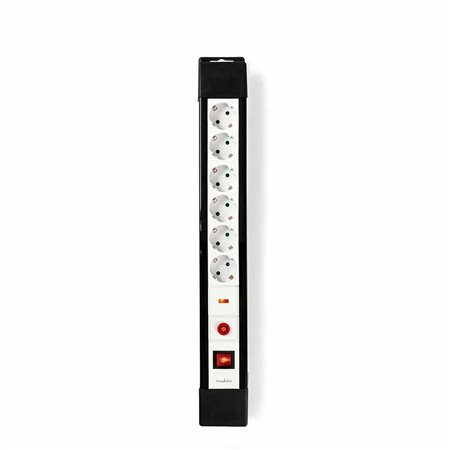 Tomada Elétrica 6X Schuko C/ Interruptor 3M