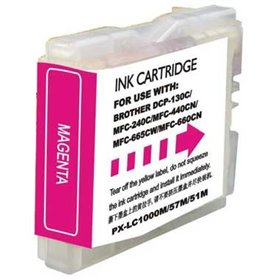 Brother LC1000XL/LC970XL Tinteiro Magenta - Compatível
