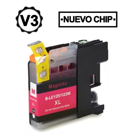 Brother LC123XL/LC121XL Tinteiro Magenta - Compatível