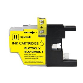 Brother LC1240XL/LC1220XL/LC1280XL Tinteiro Amarelo - Compatível