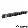 Tomada Elétrica C/ 8 Saídas Interruptor P/ Rack 19" Lanberg