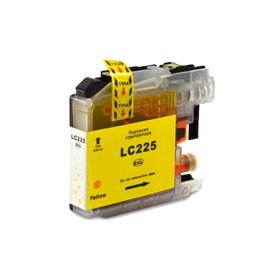 Brother LC225XL Tinteiro Amarelo - Compatível