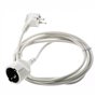 Cabo Extensão Tomada Elétrica 1X Schuko 5M Branco