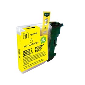 Brother LC980XL/LC1100XL/LC985XL Tinteiro Amarelo - Compatível
