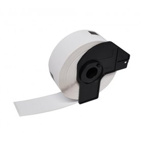 Brother DK11204 - Etiquetas Precortadas Multiproposito - 17x54 mm - 400 Unidades - Texto Preto sobre fundo branco - Compatível
