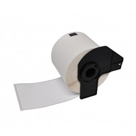 Brother DK11234 - Etiquetas Precortadas de Identificação - 60x86 mm - 260 Unidades - Texto Preto sobre fundo branco - Compatível
