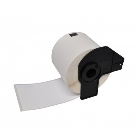 Brother DK11234 - Etiquetas Precortadas de Identificação - 60x86 mm - 260 Unidades - Texto Preto sobre fundo branco - Compatível