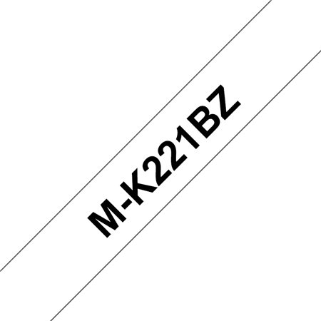 Brother MK221BZ Cinta No Laminada de Etiquetas - Compatível
