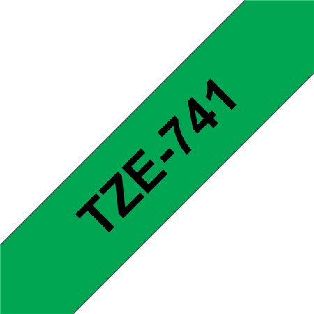 Brother TZe741 Cinta Laminada de Etiquetas - Compatível