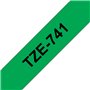 Brother TZe741 Cinta Laminada de Etiquetas - Compatível
