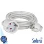 Cabo Extensão Tomada Elétrica C/ 1 Saída 2M 3X1.5Mm Branco