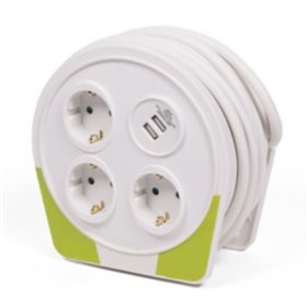 Extensão Tomada Elétrica C/ 3 Saídas E 2 Usb-A 10M