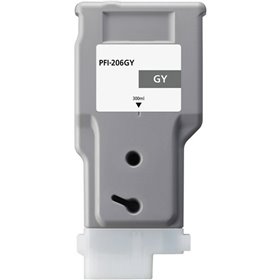 Canon PFI206 Tinteiro Cinza Pigmentado - Compatível