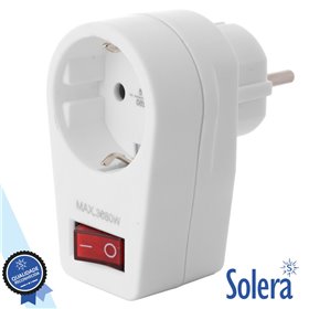 Tomada Elétrica C/ 1 Saída Interruptor Branco Solera