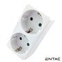 Tomada Elétrica C/ 2 Saídas Branco Entac