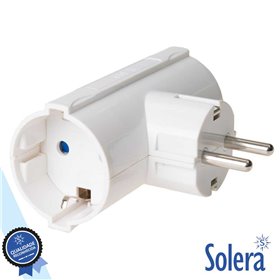 Tomada Elétrica C/ 2 Saídas E Terra Solera