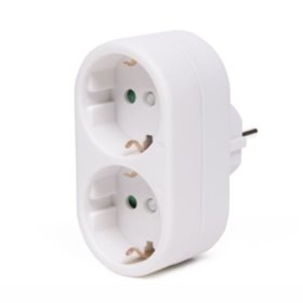 Tomada Elétrica C/ 2 Saídas Branco