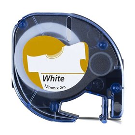 Dymo LetraTag S0718850 Cinta de Etiquetas Texteis de adesão por ferro de engomar para Rotuladora - Compatível