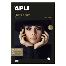 Papel Fotográfico Apli Photobright A3 200g 50 Folhas