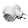Ficha Elétrica Adaptadora 3X Schuko