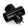 Ficha Elétrica Adaptadora 3X Schuko